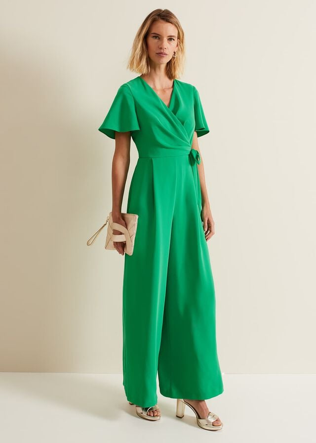 Green Phase Eight Julissa Wide Leg Dress | 0724RGYIN