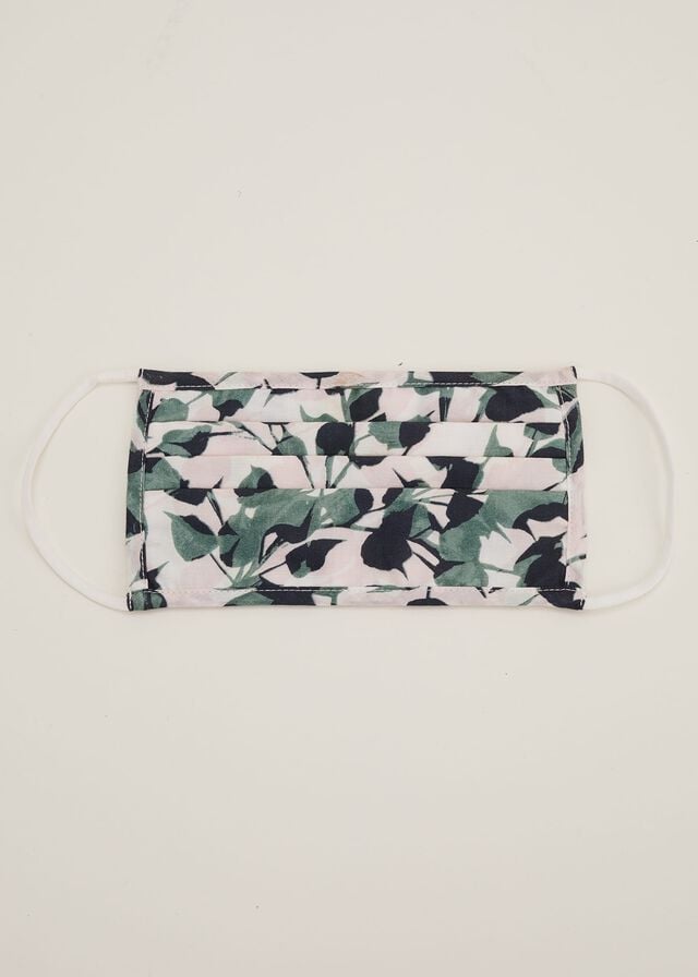 Green Phase Eight Larissa Leaf Print Face Scarves | 9046CKBHW