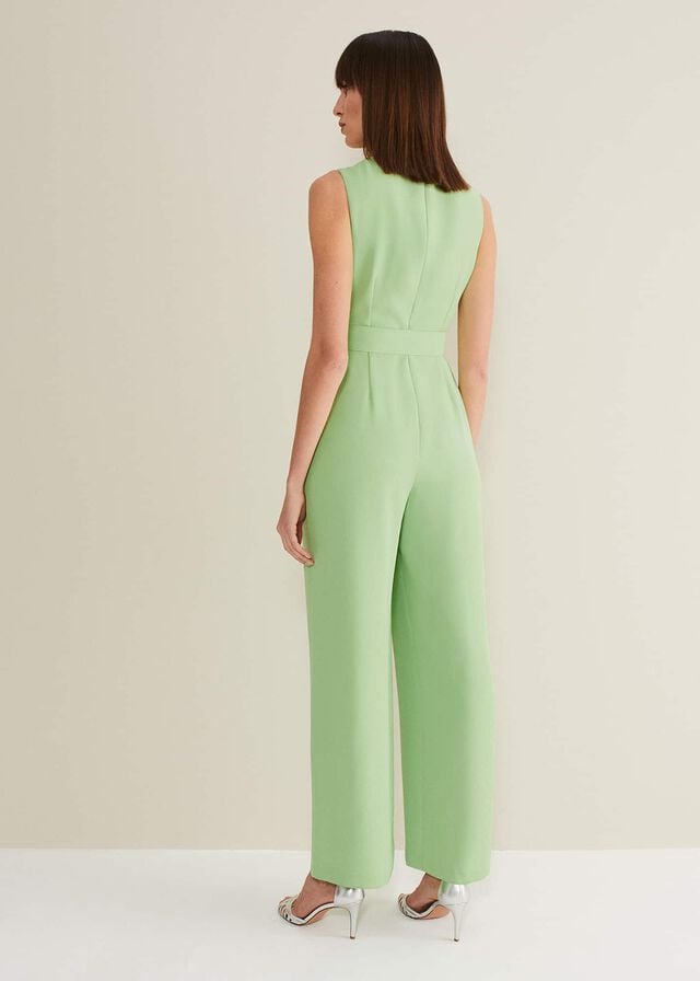 Green Phase Eight Lissia Wide Leg Jumpsuit | 2581EDSZW