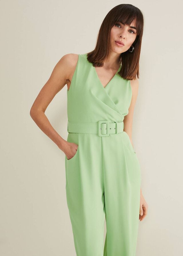 Green Phase Eight Lissia Wide Leg Jumpsuit | 2581EDSZW