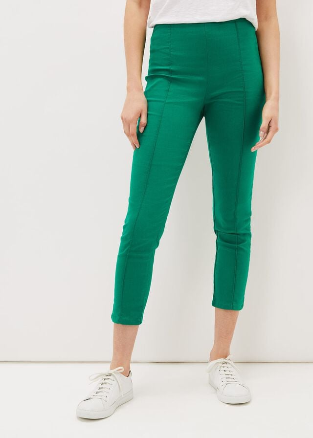 Green Phase Eight Miah Cropped Trousers | 8523OLJDF