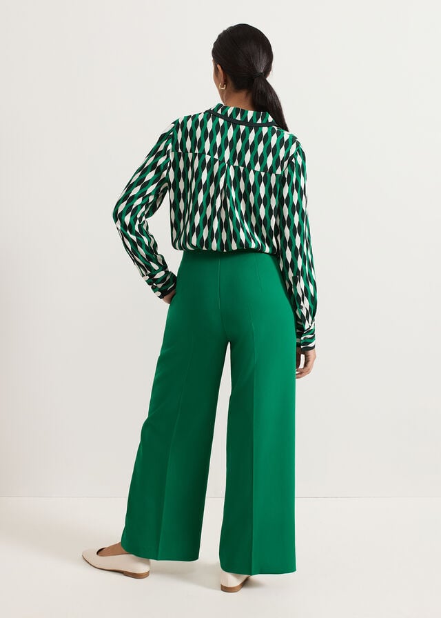 Green Phase Eight Petite Aubrielle Trousers | 7653TFBXG