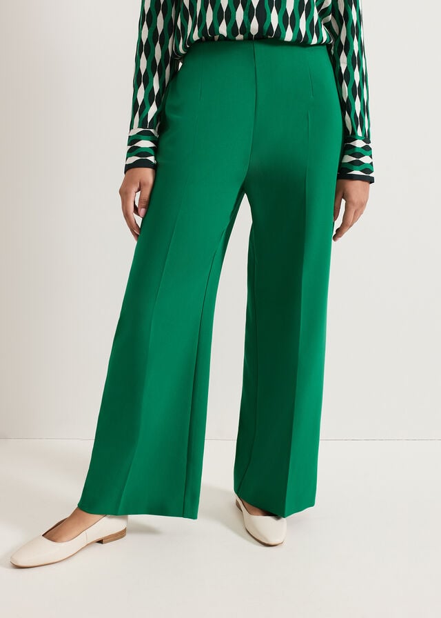 Green Phase Eight Petite Aubrielle Trousers | 7653TFBXG