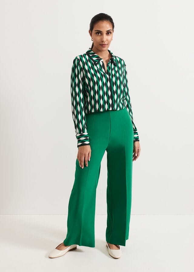 Green Phase Eight Petite Rita Shirts | 8017ZNTQX