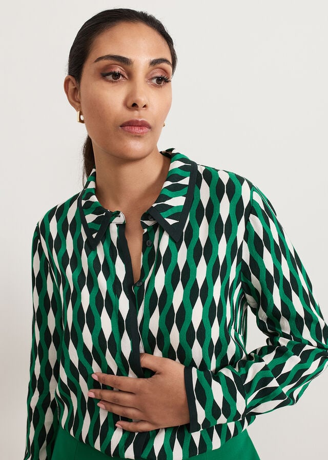 Green Phase Eight Petite Rita Shirts | 8017ZNTQX