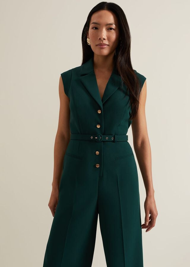 Green Phase Eight Renae Jumpsuit | 0572EXHKR