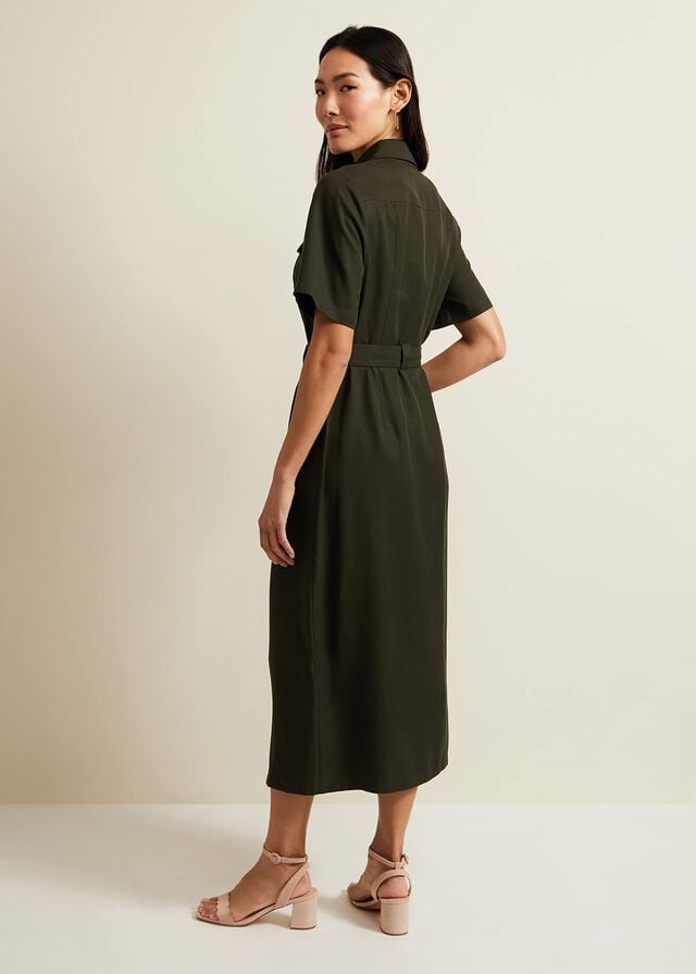 Green Phase Eight Willow Utility Dress | 2467QZCAT