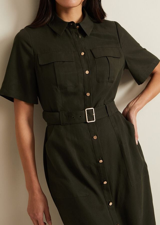 Green Phase Eight Willow Utility Dress | 2467QZCAT