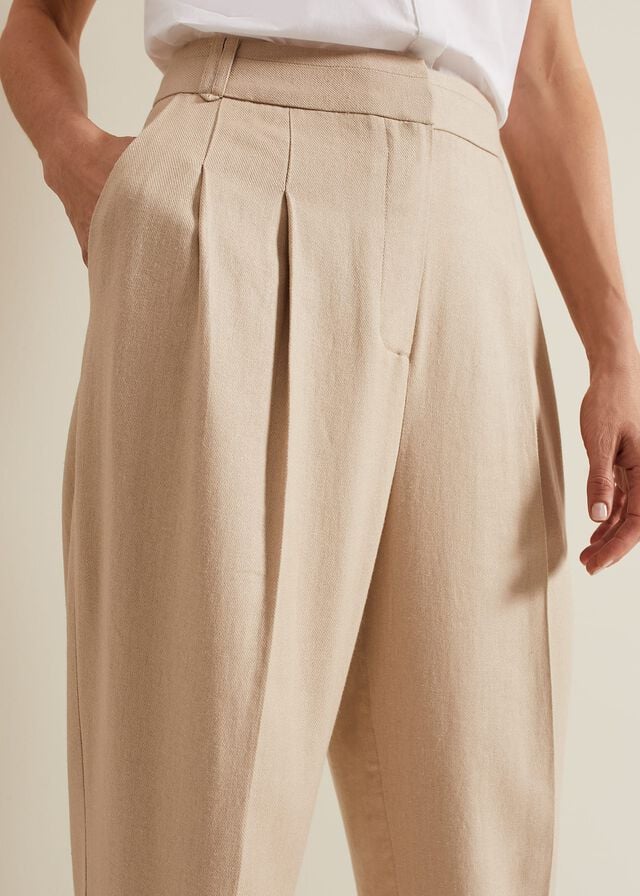 Grey Phase Eight Addison Pleat Fronts Trousers | 1376BVSRT