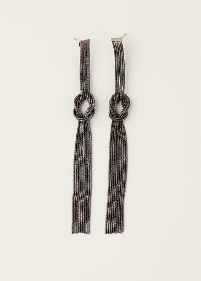 Grey Phase Eight Knot Drop Down Jewellery | 1264XNGEP