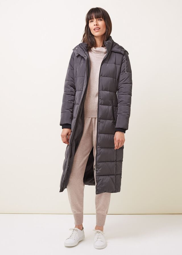 Grey Phase Eight Mabel Puffer Coats | 6438XPDKO