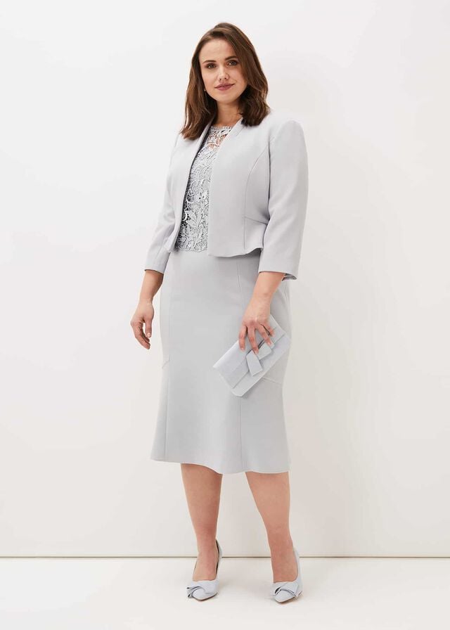 Grey Phase Eight Mariposa Occasion Jackets | 4726JZFRB