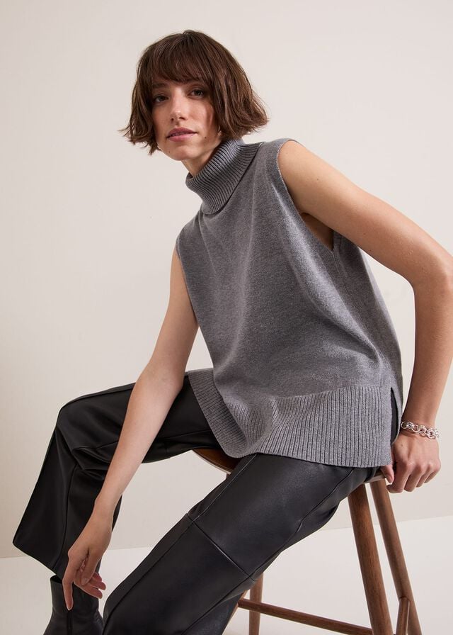 Grey Phase Eight Rachelle Grey Knitwear | 5321GWOHE