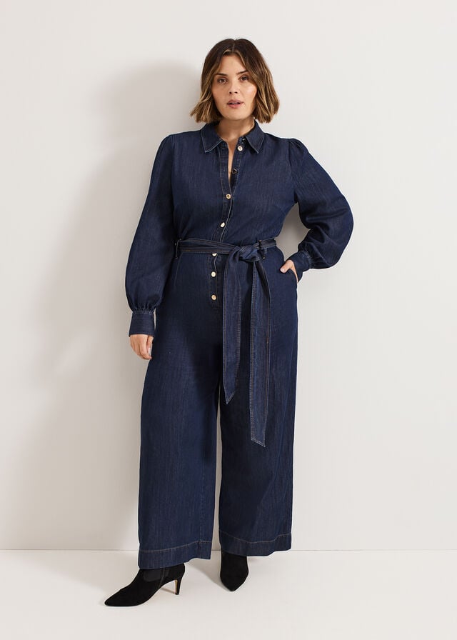 Indigo Phase Eight Gemma Denim Dress | 4705VKCZY