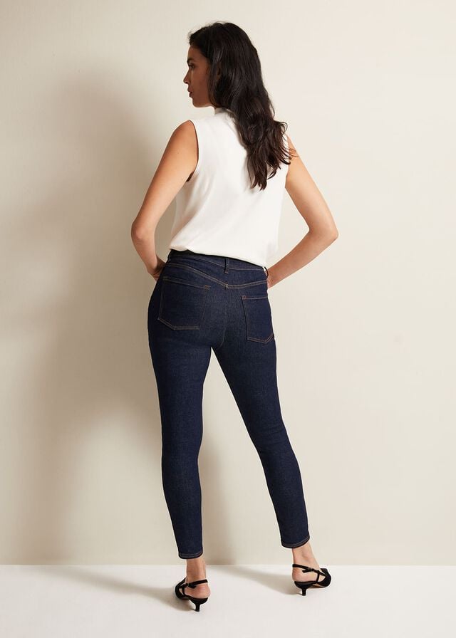 Indigo Phase Eight Jelena Super Comfort Skinny Trousers | 9572QNPSO