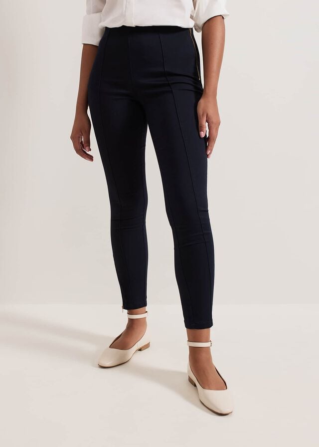 Indigo Phase Eight Petite Amina Skinny Jeans | 2630VLEBT