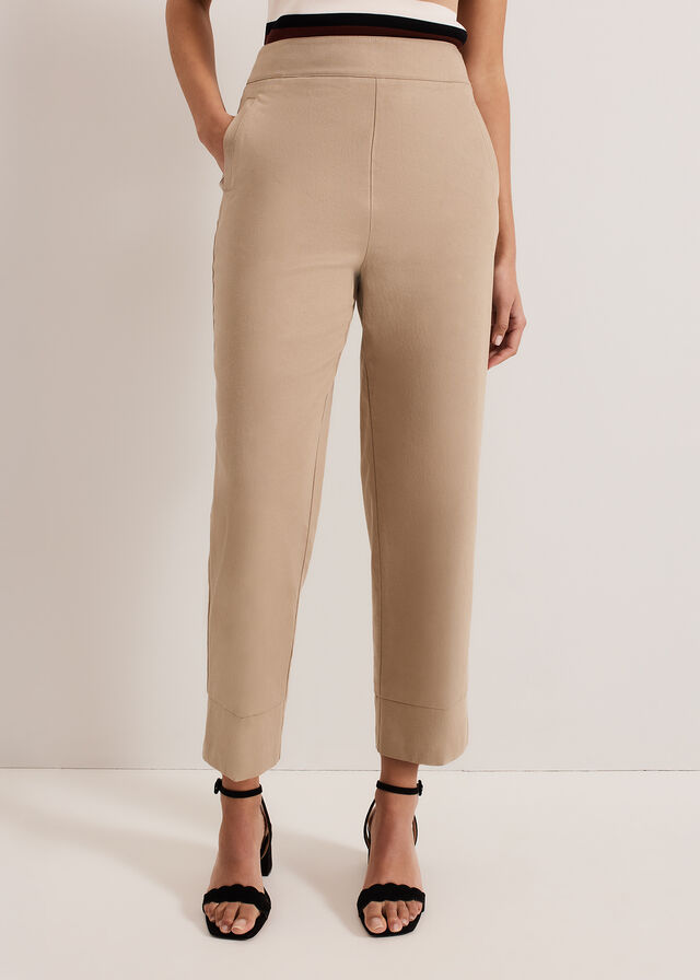 Khaki Phase Eight Ellwood Trousers | 3465UYASK