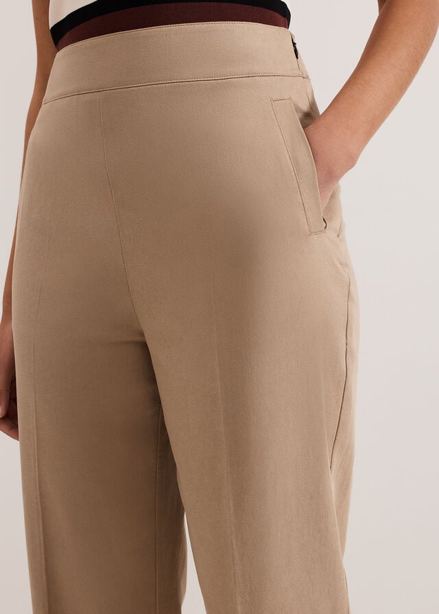 Khaki Phase Eight Ellwood Trousers | 3465UYASK