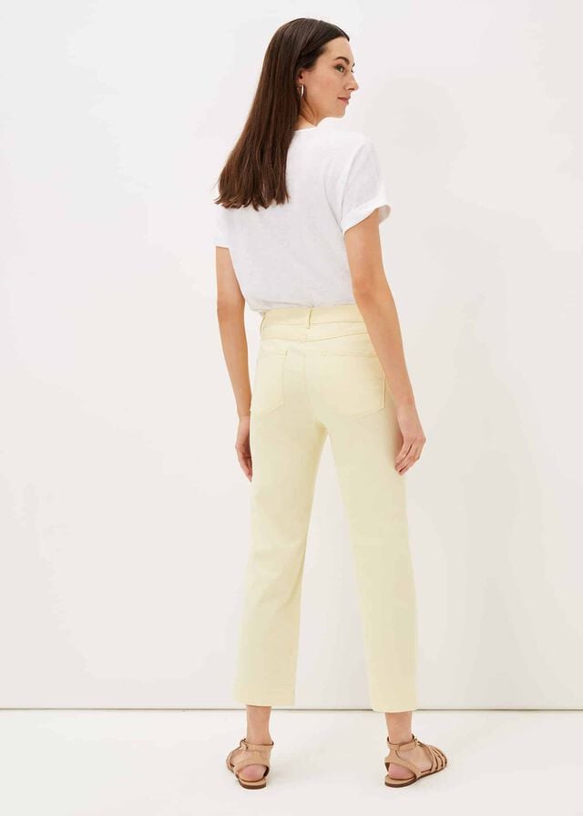 Lemon Phase Eight Ramona Straight Leg Jeans | 4239VDIZS