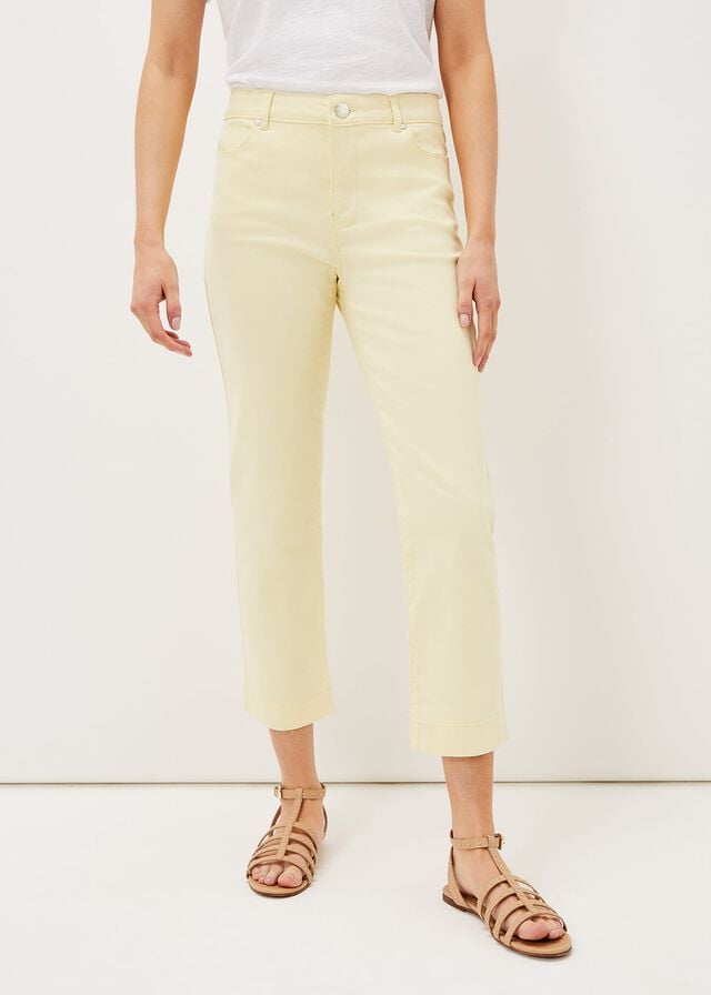 Lemon Phase Eight Ramona Straight Leg Jeans | 4239VDIZS