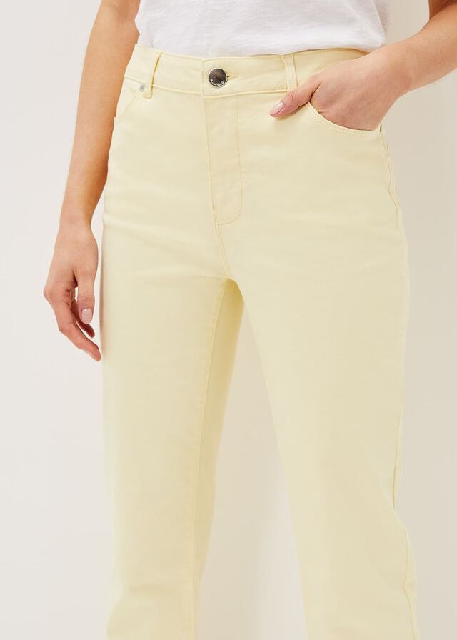 Lemon Phase Eight Ramona Straight Leg Jeans | 4239VDIZS