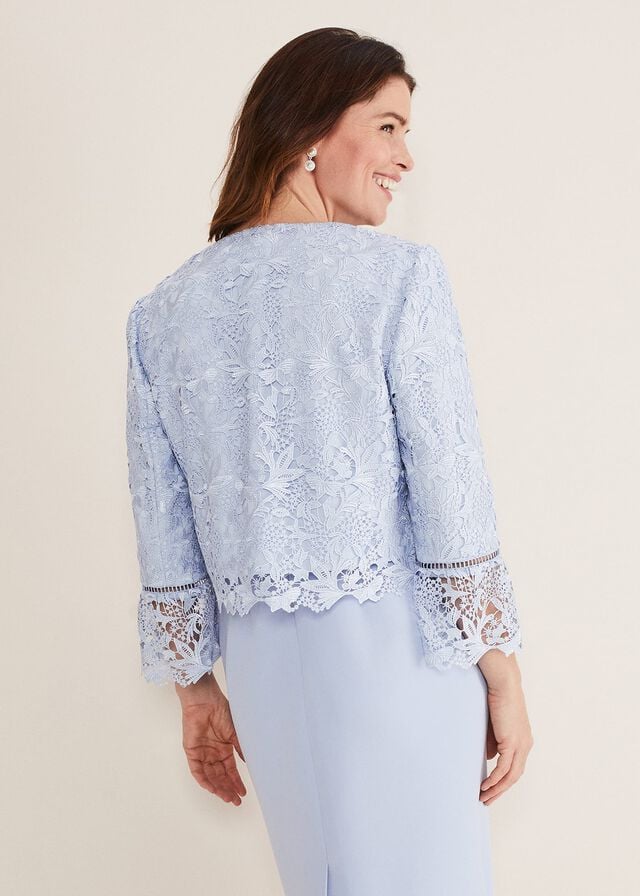 Light Blue Phase Eight Isabella Lace Jackets | 3925DBZFA