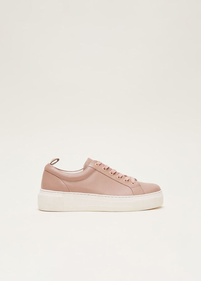 Light Pink Phase Eight Platform Flats | 2174CIJER