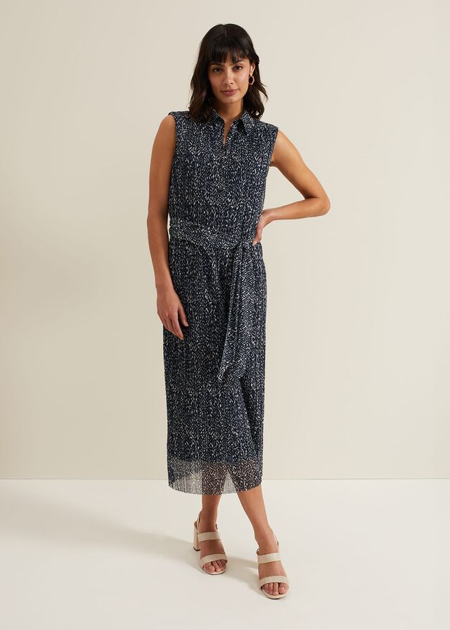 Navy Phase Eight Adia Dress | 7239AGTSN