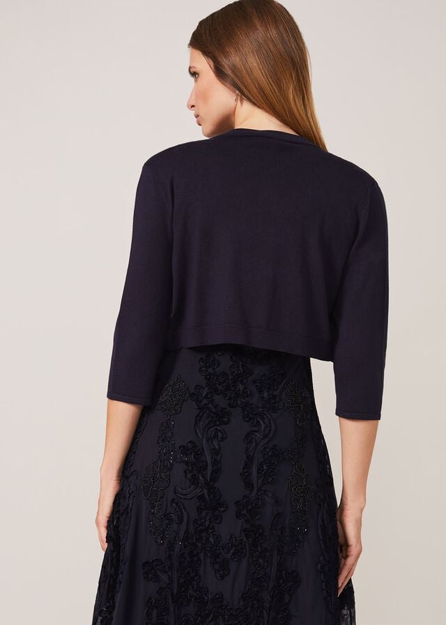 Navy Phase Eight Elisha Occasion Bolero Knitwear | 2348JYVAK