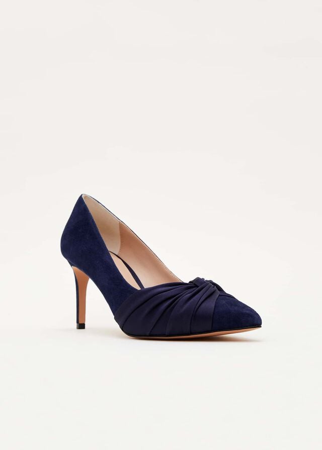 Navy Phase Eight Kendal Court Heels | 5914XKUHF