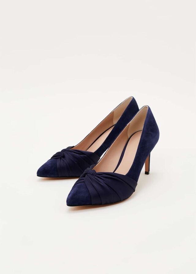 Navy Phase Eight Kendal Court Heels | 5914XKUHF