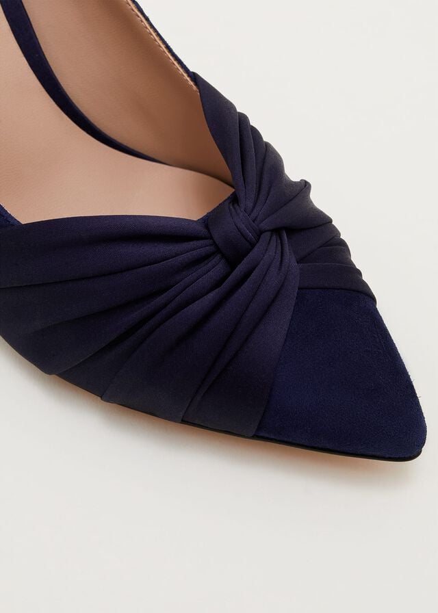 Navy Phase Eight Kendal Court Heels | 5914XKUHF