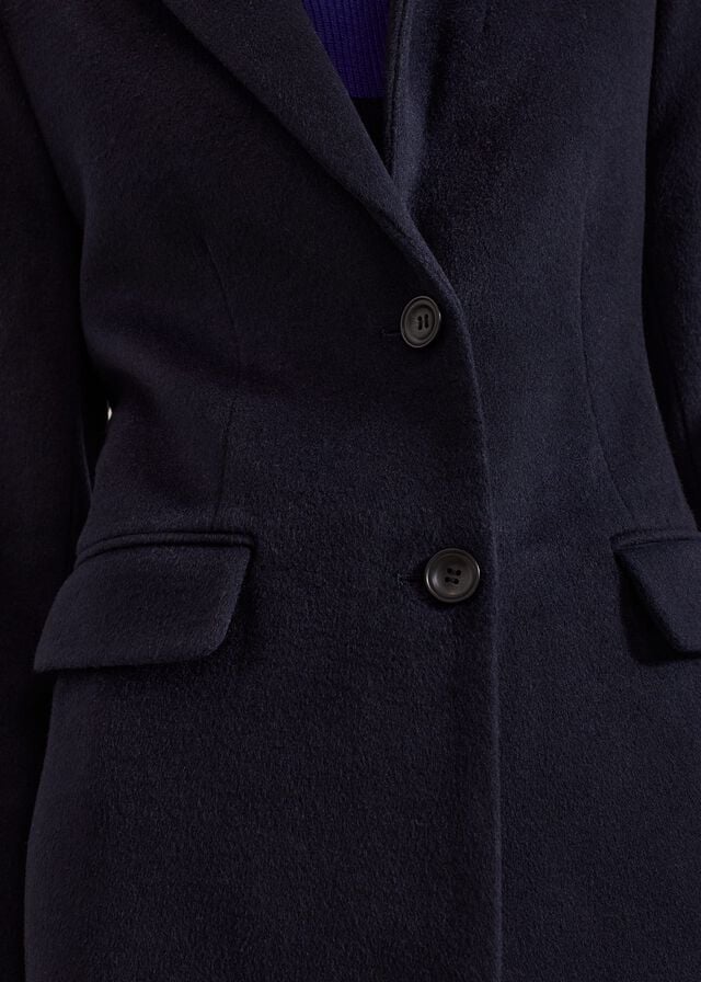 Navy Phase Eight Lydia Wool Coats | 6295DIBLM