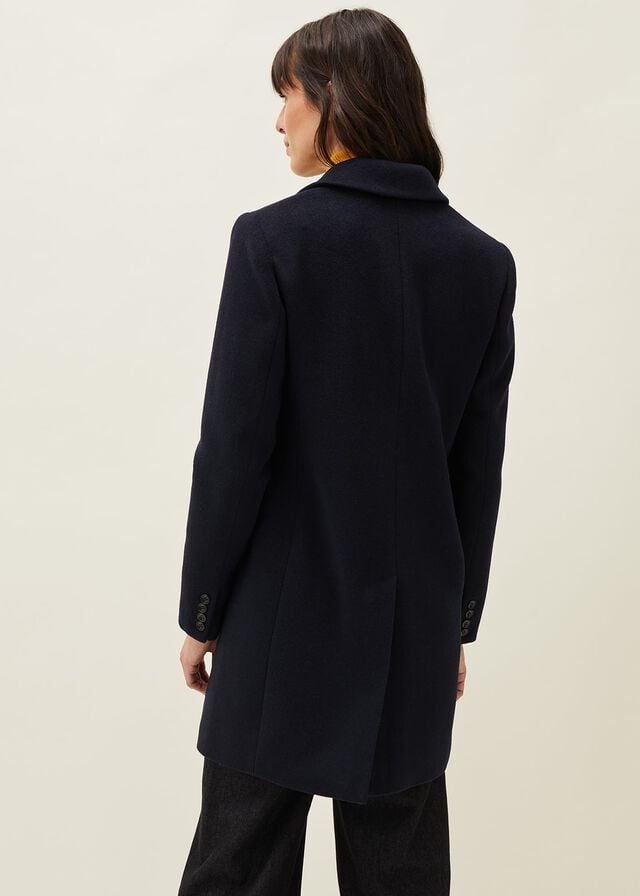 Navy Phase Eight Lydia Wool Smart Coats | 4021IJUWQ