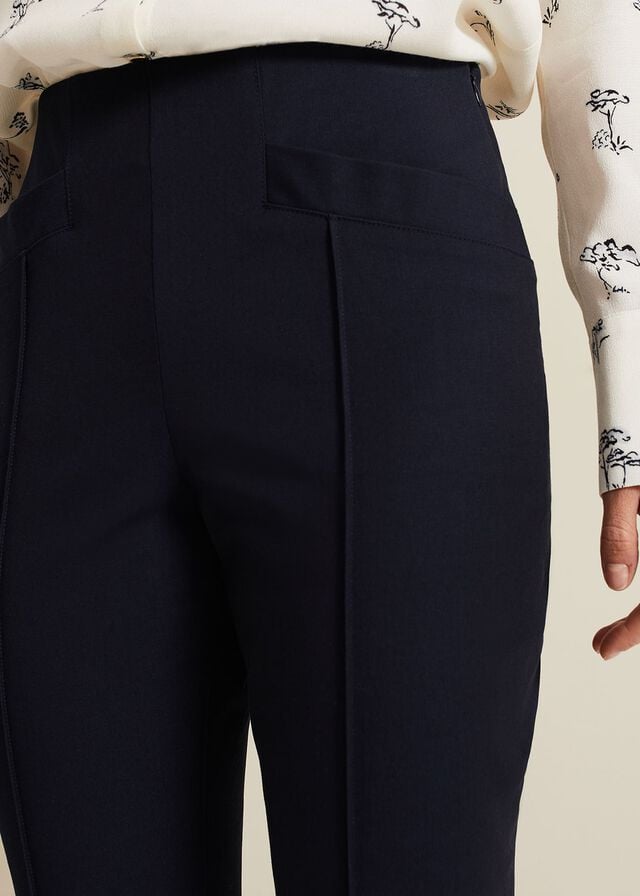 Navy Phase Eight Miah Stretch Capris Trousers | 7815CKVFD