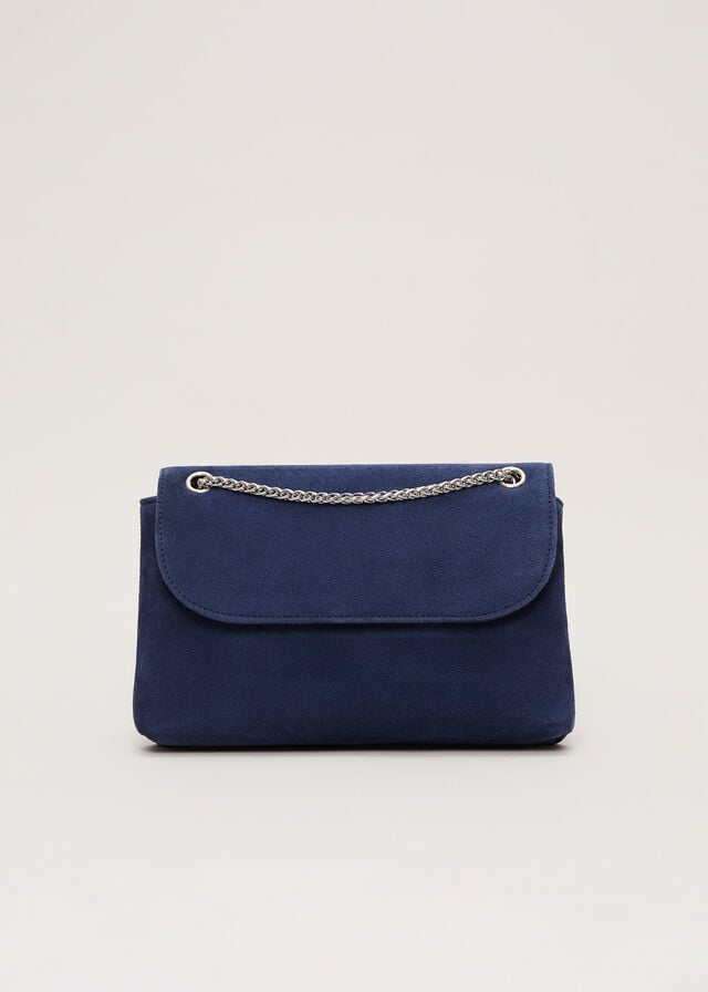 Navy Phase Eight Navy Suede Bags | 8935KQAPV