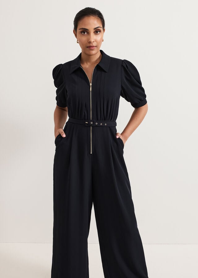 Navy Phase Eight Petite Candice Jumpsuit | 3671KTABS