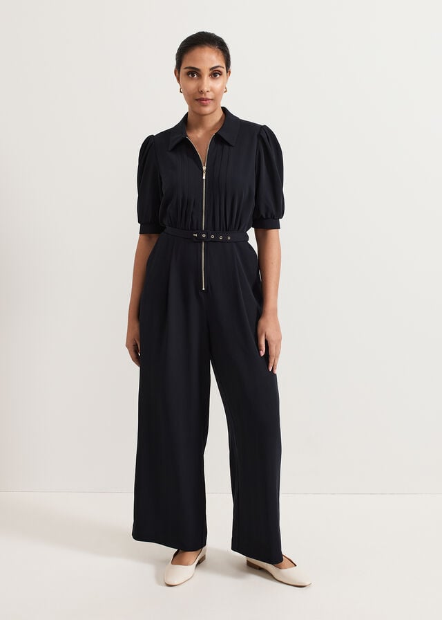 Navy Phase Eight Petite Candice Jumpsuit | 3671KTABS