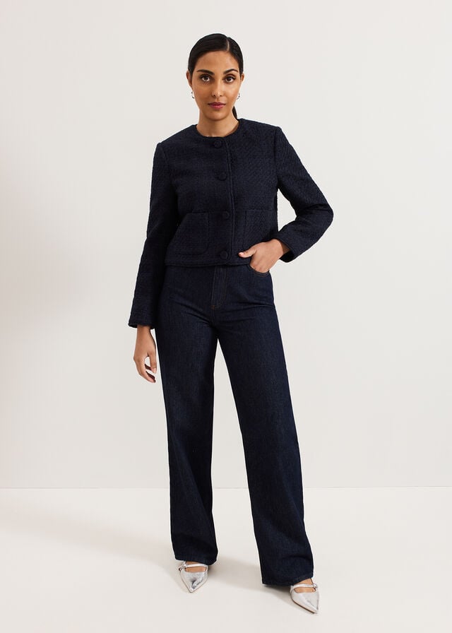 Navy Phase Eight Ripley Petite Jackets | 6218TJGCM