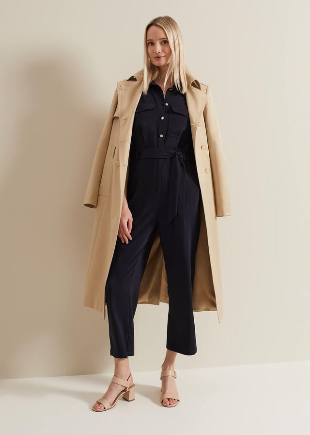 Navy Phase Eight Tallulah Utility Jumpsuit | 0643MXDAV