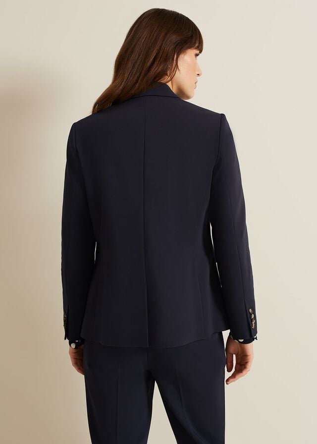 Navy Phase Eight Ulrica Fitted Jackets | 0712TVHBX