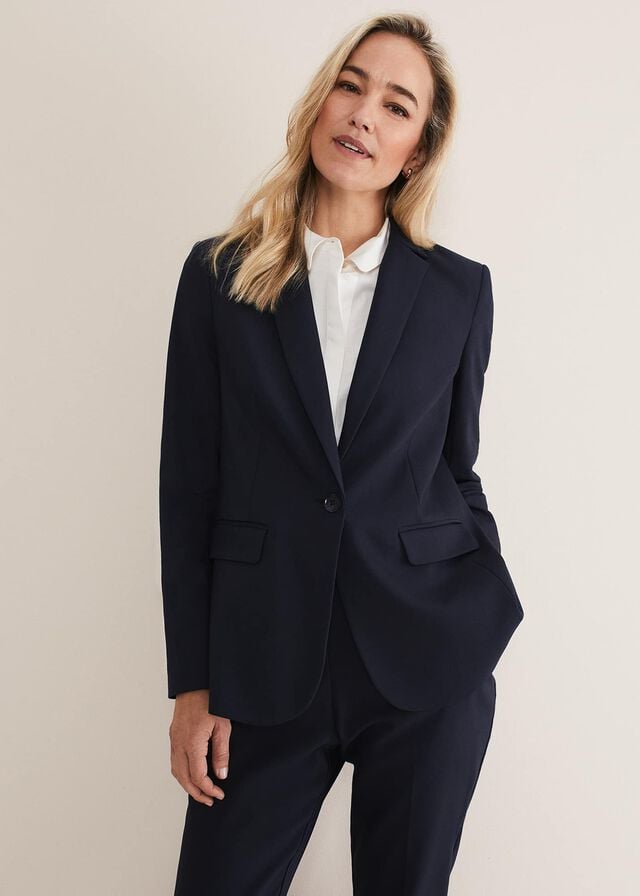 Navy Phase Eight Ulrica Jackets | 0369IQVJP