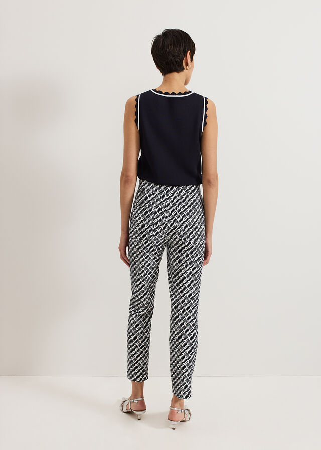 Navy / White Phase Eight Carmella Trousers | 6357DVGUB