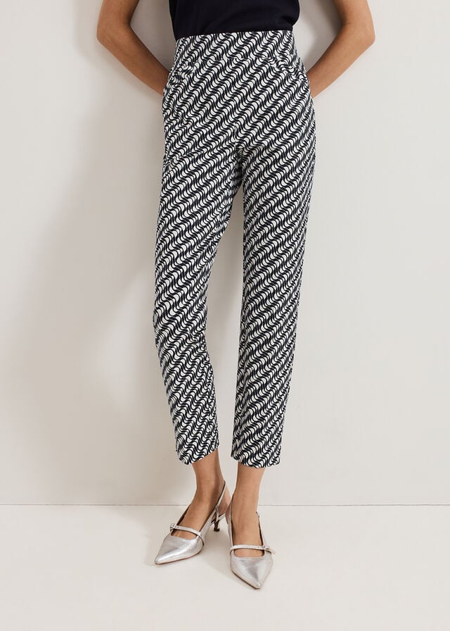 Navy / White Phase Eight Carmella Trousers | 6357DVGUB