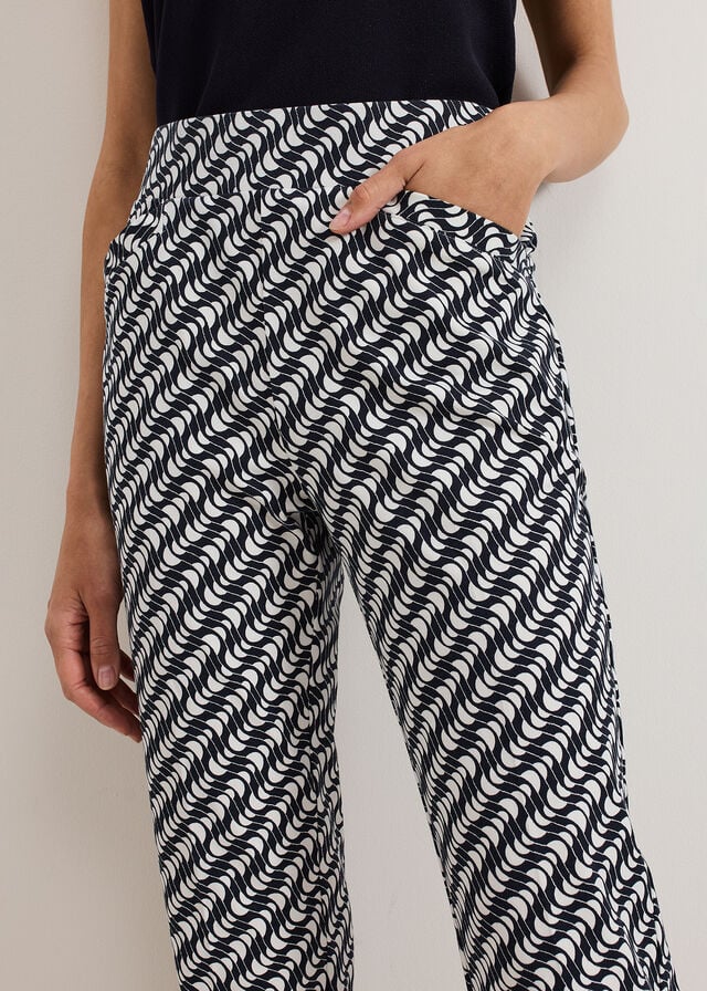 Navy / White Phase Eight Carmella Trousers | 6357DVGUB