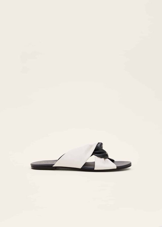 Navy / White Phase Eight Knotted Flats | 1793INSFL