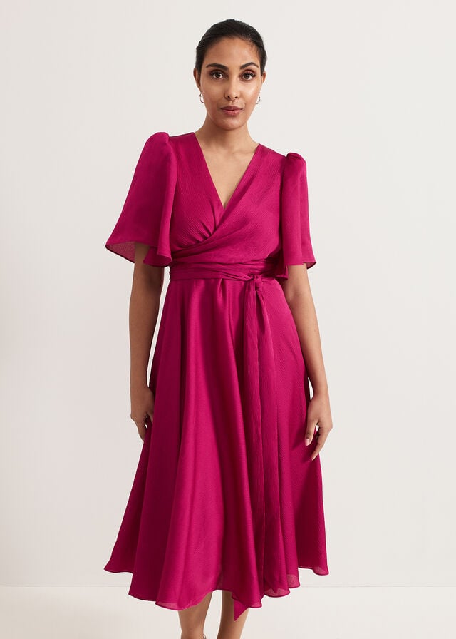 Pink Phase Eight Abbie Petite Dress | 0725BXMYC