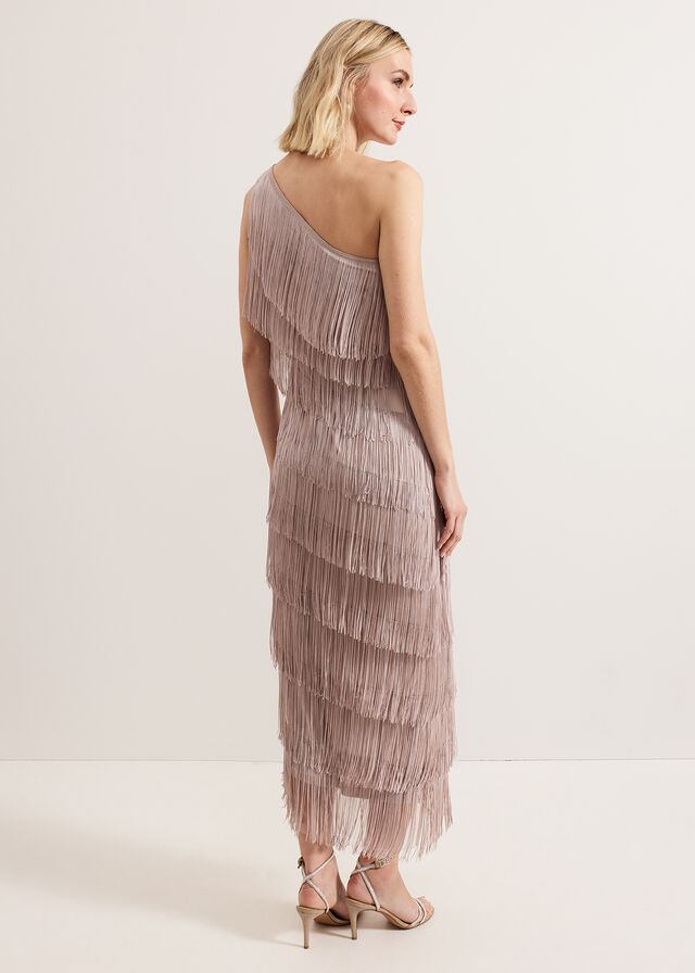 Pink Phase Eight Amity Fringe Dress | 2793OAYEI