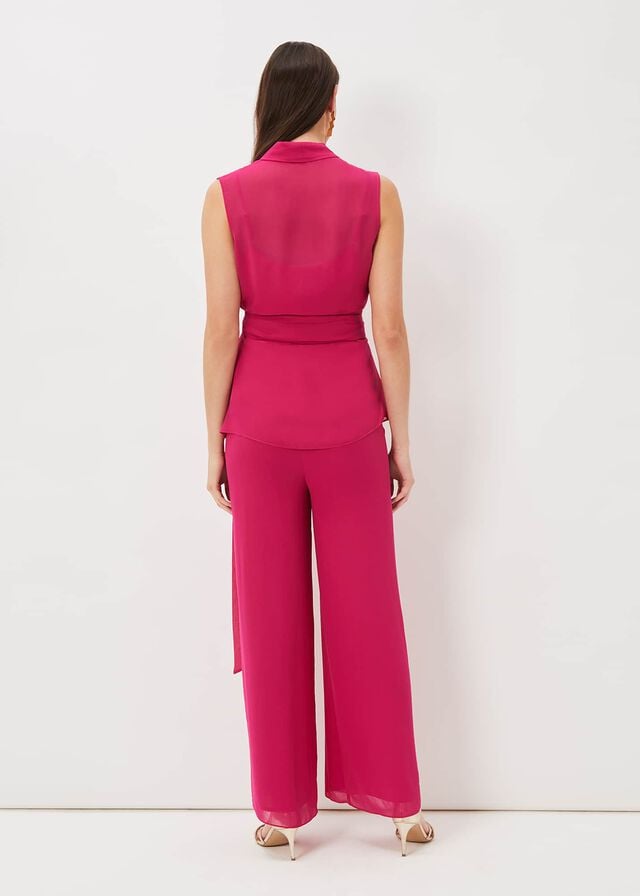 Pink Phase Eight Florentine Chiffons Trousers | 4857HAJPW