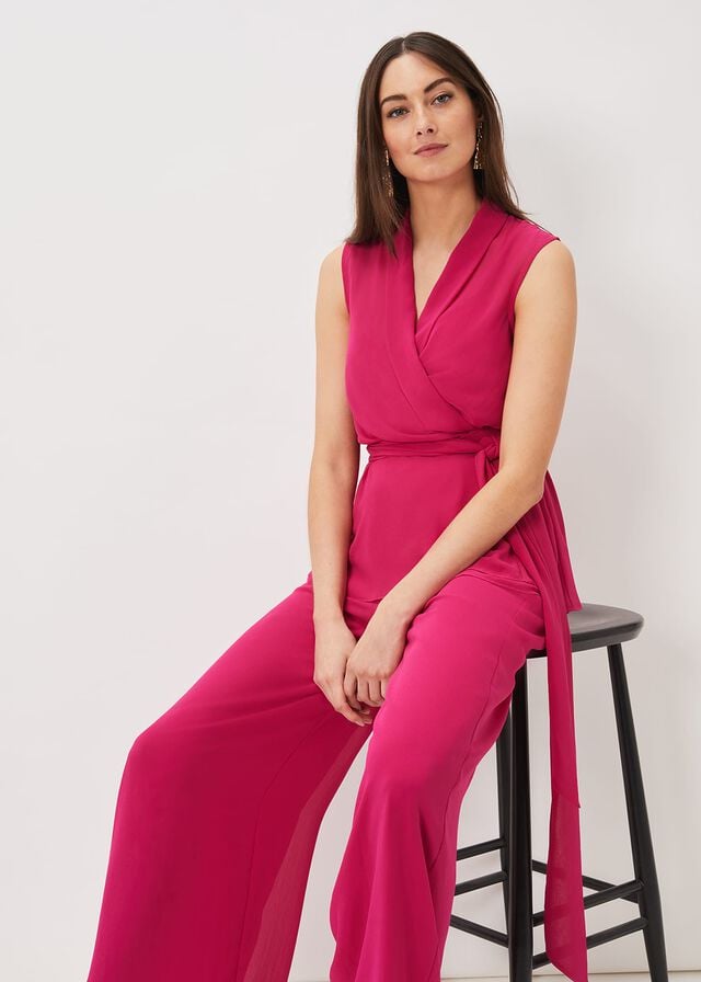 Pink Phase Eight Florentine Chiffons Trousers | 4857HAJPW